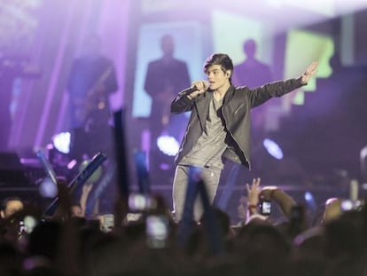 Abraham Mateo, en la gala de Los 40 principales.