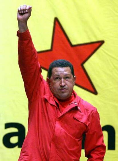 Hugo Chávez, el pasado sábado en un acto en Caracas.