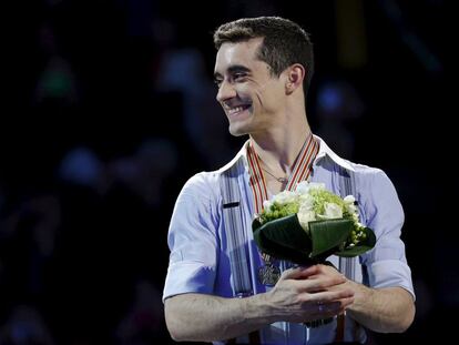 Fern&aacute;ndez, tras ganar el mundial.