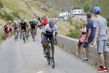 El ataque de Nairo Quintana en Alpe D'Huez