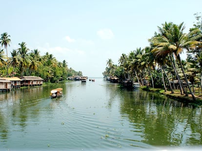 Un paseo en 'houseboats' por Kerala.