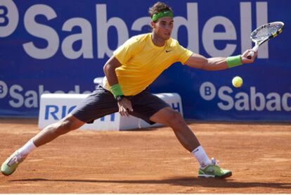 Nadal, durante el partido ante Giraldo