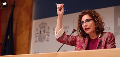  La ministra de Hacienda, María Jesús Montero. PABLO MONGE 