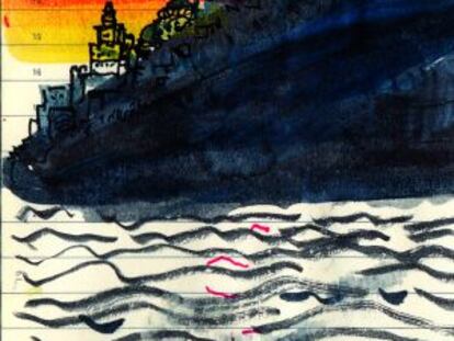 One of the author’s illustrations that accompanies his latest novel. © Orhan Pamuk