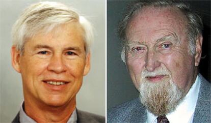 Los Nobel de Economía de 2003,  Robert Engle (izquierda) y Clive Granger.