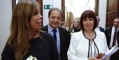 Sánchez-Camacho, Gordo y Navarro, este martes.