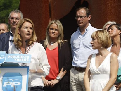Quiroga, durante su intervención en el homenaje a Miguel Ángel Blanco.