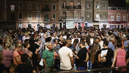 Manifestación contra los pisos turísticos en Barcelona