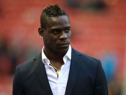 Mario Balotelli, en Anfield, el pasado sábado.