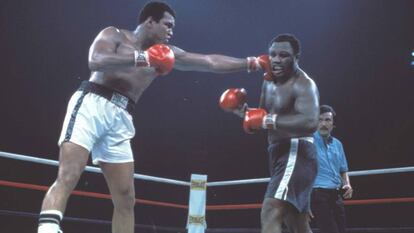 Muhammad Ali y Joe Frazier.