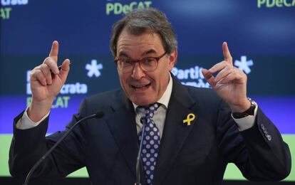 Artur Mas el dia de l'anunci.