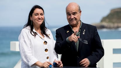 Antonio Resines y Ana Pérez-Lorente en el Festival de San Sebastián en septiembre de 2019.
