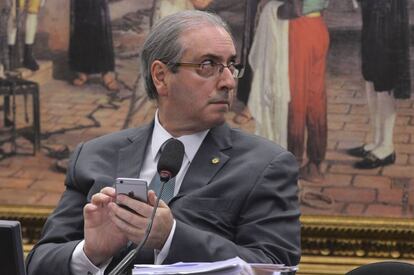 Eduardo Cunha at an event in July.