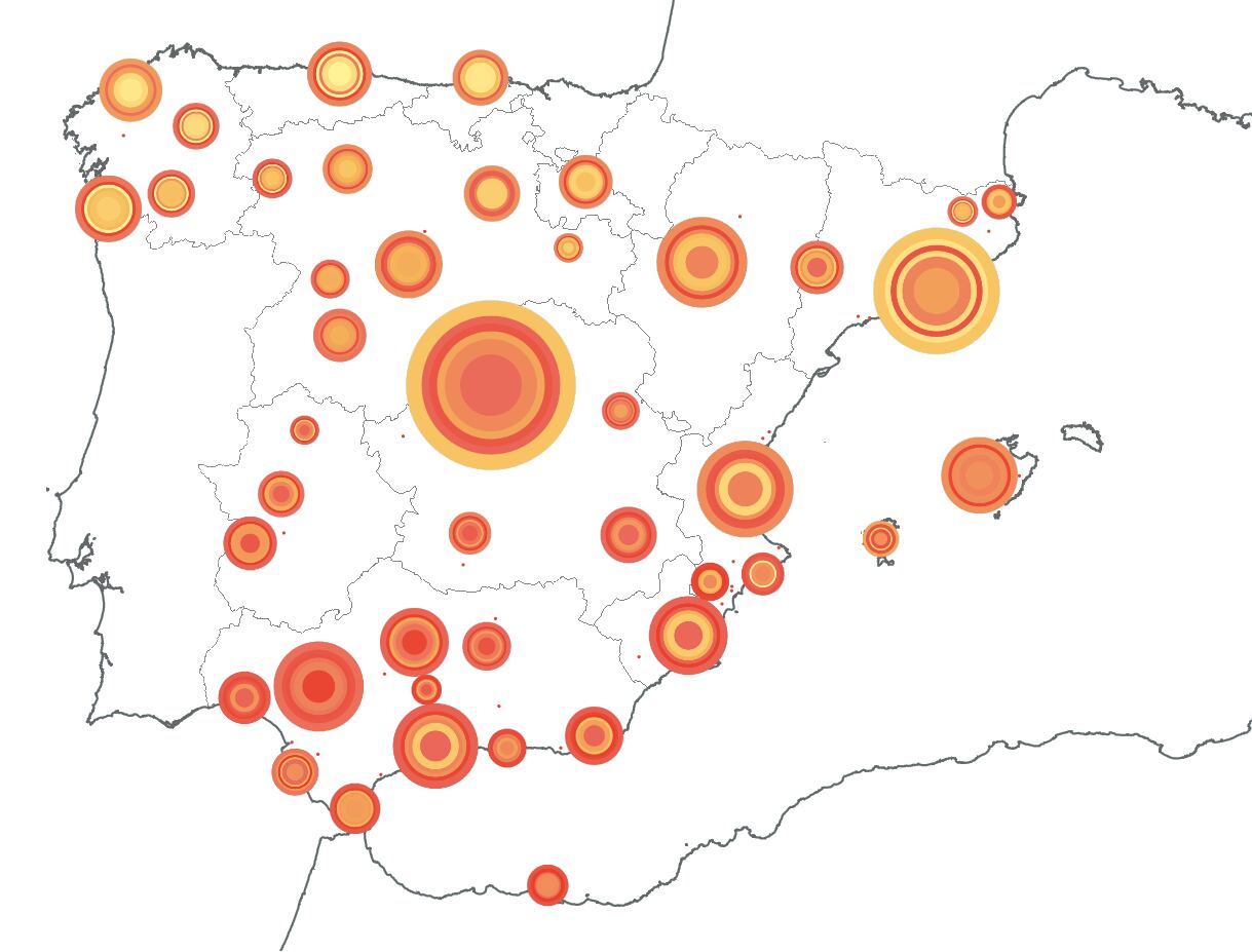 De la mala refrigeración en Granada al poco verde urbano en Madrid o Barcelona: así es el atlas que mide el aguante de las ciudades ante el calor