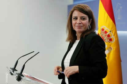 Adriana Lastra, en una comparecencia en el Congreso en 2023.