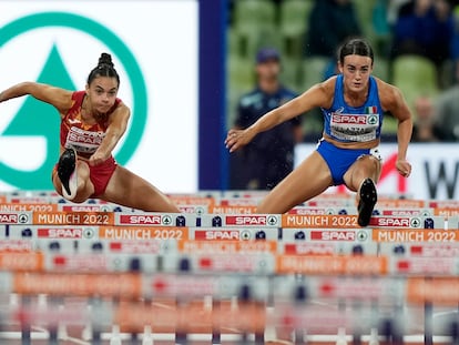 Xenia Benach competirá en la final de los 100 metros vallas esta noche.