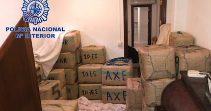 Guardería de droga donde se incautaron 3.000 kilos de hachís.