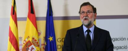 Rajoy a Barcelona després dels atemptats.