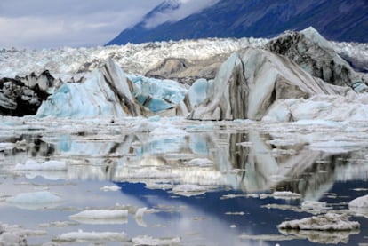 El gran glaciar Lowell, en el Parque Nacional de Kluane, en Canadá.