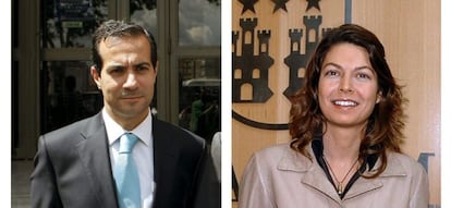 El consejero de Justicia y portavoz de la Comunidad de Madrid,Salvador Victoria y Luc&iacute;a Figar, consejera de Educaci&oacute;n del Gobierno madrile&ntilde;o.