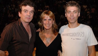 Jaime Urrutia y Ariel Rot con Gemma Nierga en una foto de 2007.