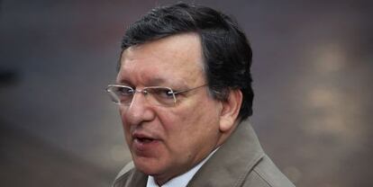 El presidente de la Comisión Europea, José Manuel Durão Barroso, este jueves en Bruselas. 