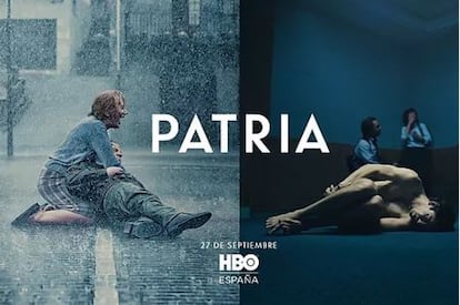 Imagen difundida por HBO del cartel de la serie 'Patria'.