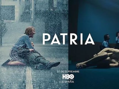 Imagen difundida por HBO del cartel de la serie 'Patria'.