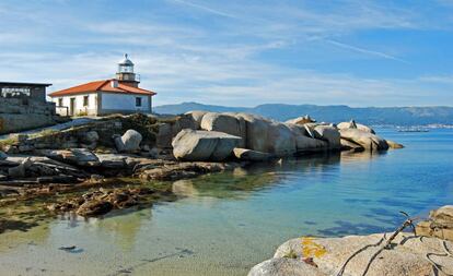 El faro de Punta Cabalo, en la isla de Arousa (Pontevedra).