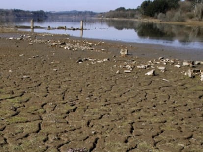 El embalse de Cecebre presenta niveles muy por debajo de los habituales.