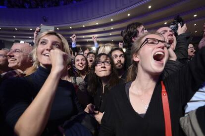 Simpatizantes de Nicolas Sarkozy.