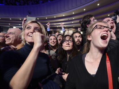 Simpatizantes de Nicolas Sarkozy.