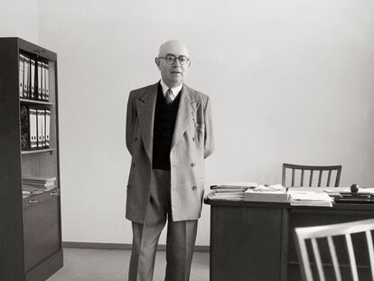 Theodor W. Adorno en una fotografía de 1958.