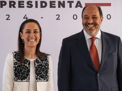 Claudia Sheinbaum y Lázaro Cárdenas Batel en Ciudad de México, en 2024.