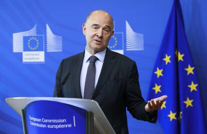 El comisario europeo de Economía y Finanzas, Pierre Moscovici