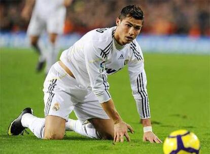 Cristiano Ronaldo, durante un partido de esta temporada.