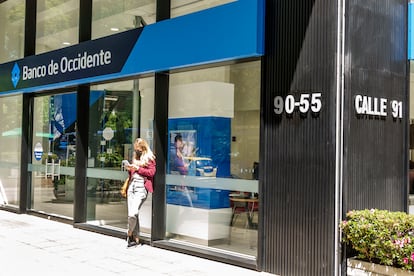 Una sucursal del Banco de Occidente, en Bogotá, Colombia.