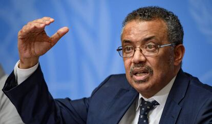 O diretor general Tedros Adhanom Ghebreyesus.