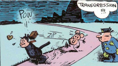 Cartoon from 'Krazy Kat', by George Herriman.