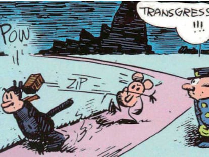 Cartoon from 'Krazy Kat', by George Herriman.