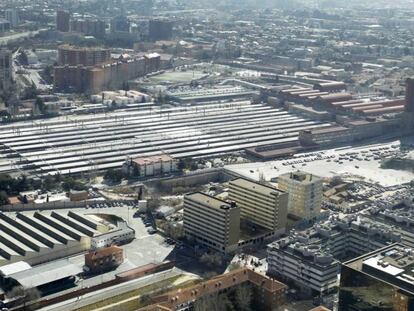 Vista a&eacute;rea de la estaci&oacute;n de Chamart&iacute;n.