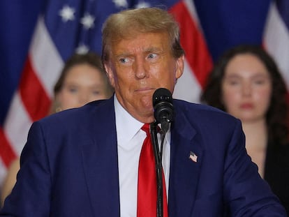 Republican presidential candidate and former U.S. President Donald Trump attends a campaign rally in Green Bay, Wisconsin, U.S., April 2, 2024.