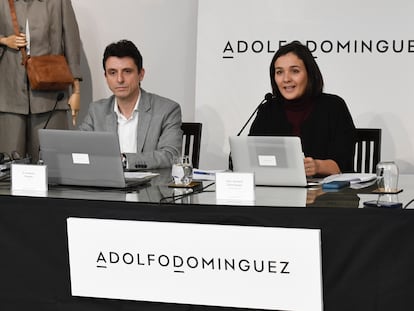Antonio Puente, consejero delegado, y Adriana Dominguez, presidenta ejecutiva de Adolfo Domínguez.