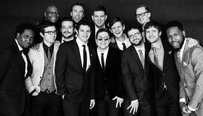 Algunos de los miembros de Snarky Puppy.