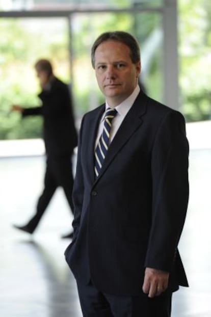 Mario Fioratti, presidente de Alamys y director de Operaciones del suburbano de Sao Paulo, posa en el Euskalduna.