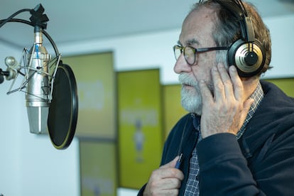 Ramón Barea, en un momento de la grabación de 'Pinocho'.