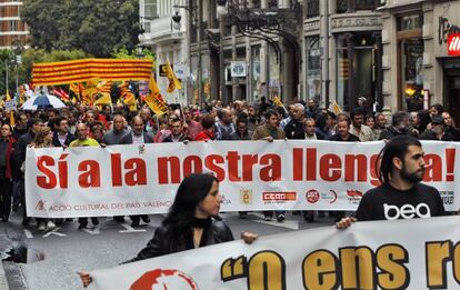 Las entidades que son tradicionales convocantes de la marcha del 25 d’Abril ocuparon el segundo lugar.