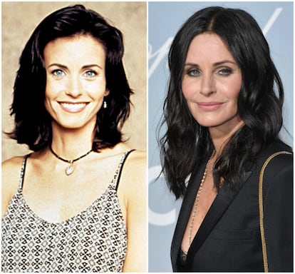 Cuando Courteney Cox interpretaba a Mónica Geller tenía 30 años, por lo que aunque la serie la lanzó a la fama, ya se estaba forjando una carrera como actriz. De hecho, tres años después del estreno de ‘Friends’, en 1997, Cox protagonizó la película ‘Scream’ y sus tres secuelas posteriores. Allí conoció al que fue su marido durante 11 años, el actor David Arquette, y padre de su única hija, Coco, de 15 años. Después de ‘Friends’, protagonizó otra exitosa serie, ‘Cougar town’, por la que estuvo nominada al Globo de Oro como mejor actriz. En su faceta más personal, Cox, de 55 años, ha dado qué hablar más por su apariencia física y por haber recurrido a la cirugía estética para intentar luchar contra el paso del tiempo. En 2017, la actriz reveló que se arrepentía de todos los retoques estéticos que se había realizado a lo largo de los años, obsesionada por la eterna juventud, y contó que decidió retirarse los rellenos faciales para recuperar su imagen más natural. Una obsesión que la actriz reprochó a la presión que la mujer siente en Hollywood. "Crecí pensando que la apariencia era lo más importante y es muy triste porque me metí en problemas. Estuve trabajando duro por mantenerme bien pero, en realidad, empeoró las cosas".