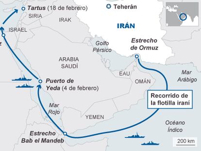 Dos buques de guerra iraníes llegan al Mediterráneo
