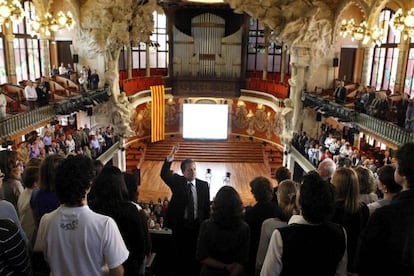 El Orfeó Català, uno de los participantes en el ciclo de conciertos de 'Bilbao Ars Sacrum', en la conmemoración de los 50 años de "els fets del Palau"